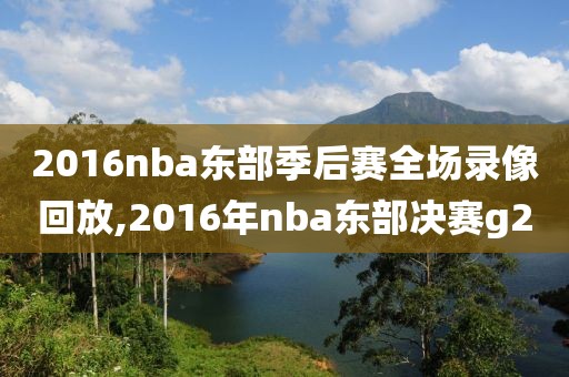 2016nba东部季后赛全场录像回放,2016年nba东部决赛g2